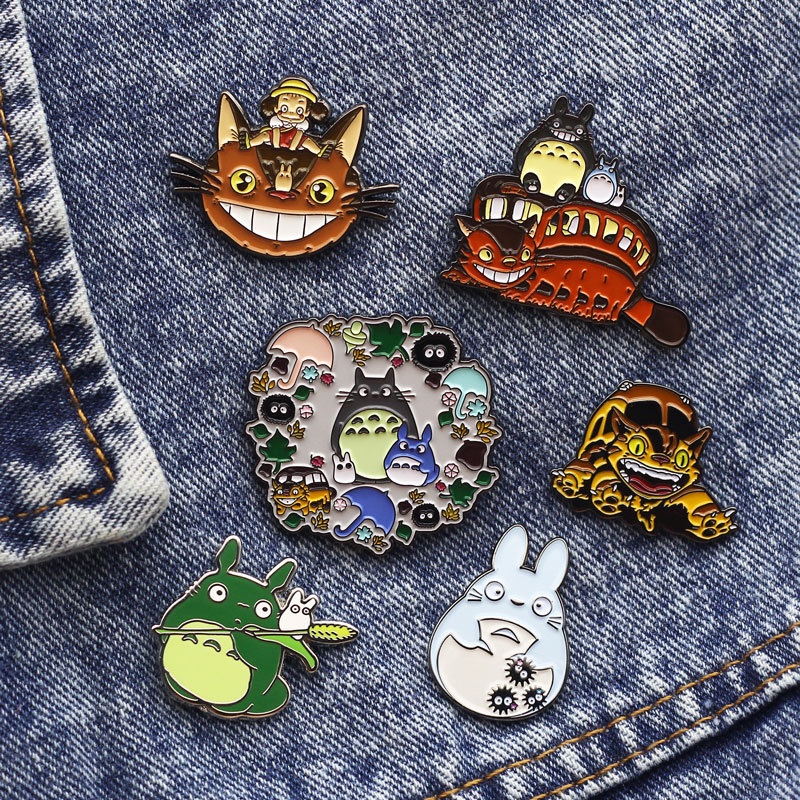 Ghim Cài Áo Họa Tiết Hoạt Hình Totoro Dễ Thương 11 Kiểu Lựa Chọn