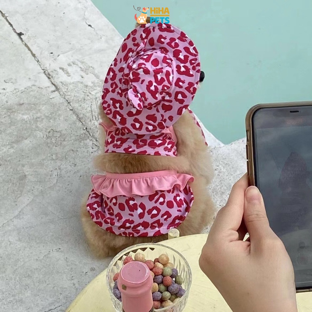 Áo Bơi Cho Chó Mèo Có Nón Quần Áo Bơi Cho Thú Cưng Hàn Quốc Thời Trang Cao Cấp Hiha Pets.