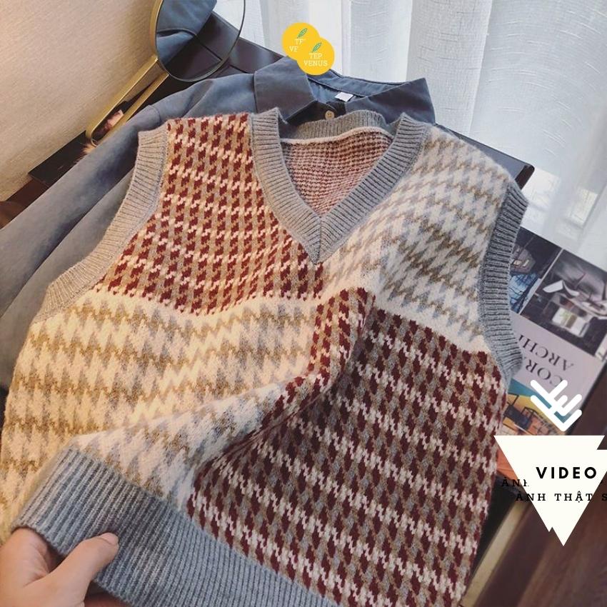 Áo Gile Len Nữ Zic Zac Chất Dày Dặn Phong Cách Hàn Quốc Tep Venus