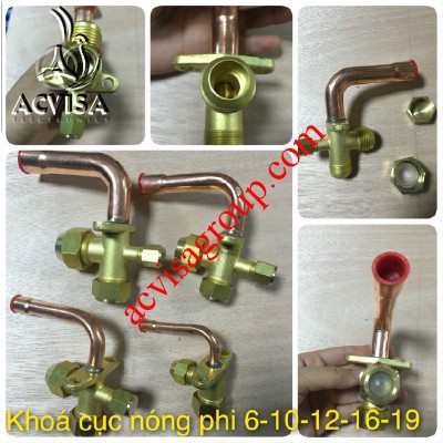 Van Khóa Cục Nóng Điều Hòa - Máy Lạnh Phi 6/10/12/16/19 - Hàng Đẹp, Giá Tốt