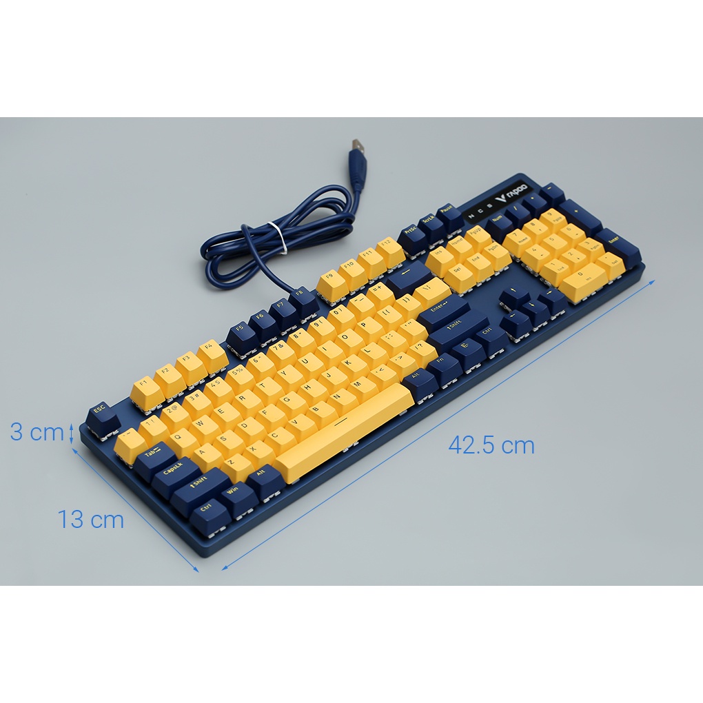 Bàn Phím Cơ Rapoo V500 Pro Yellow Blue
