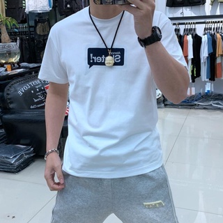 Áo thun nam cổ tròn in Sticker cao cấp lịch lãm in ngực-THESIZE95