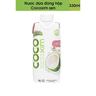 Nước dừa đóng hộp Cocoxim sen 330ml
