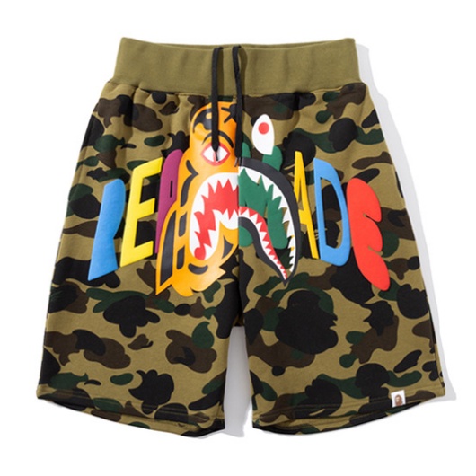 Quần Short BAPE Ngụy Trang Phong Cách Mới Cho Nam Và Nữ