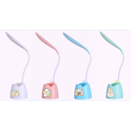 Đèn bàn Led sumikko DBL5 cute kèm ống cắm bút hoạt hình dễ thương idol thần tượng