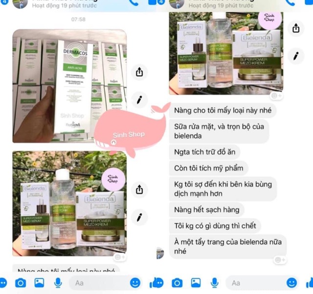 Combo Serum Và Nước Hoa Hồng Bielenda xanh lá skin clinic professional