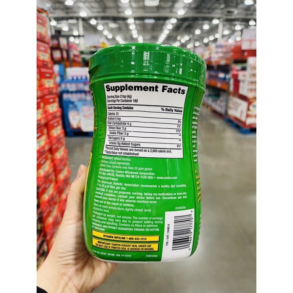 Bột Uống Bổ Sung Chất Xơ Optifiber Kirkland 760g