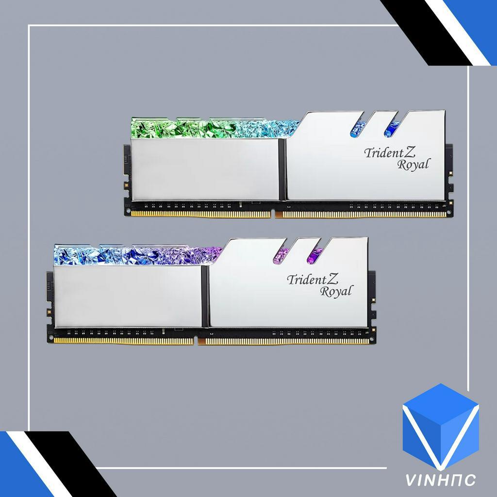 Ram G.SKILL Trident Z Royal Silver RGB 16GB 3600MHz DDR4  F4-3600C18D-16GTRS