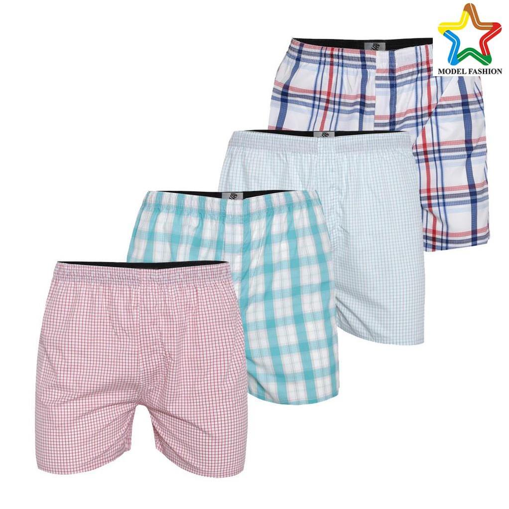(Chính hãng) Combo 4 Quần đùi nam mặc nhà màu ngẫu nhiên DDCC CB5