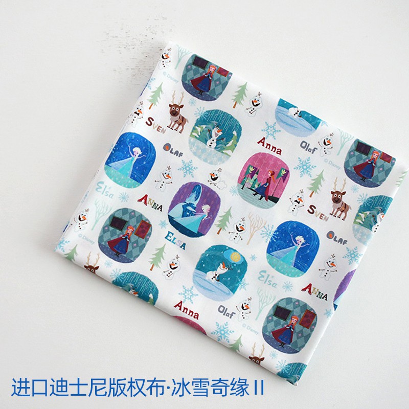 Bộ Chăn Ga Vỏ Gối Vải Cotton In Hình Công Chúa Elsa Trong Phim Frozen