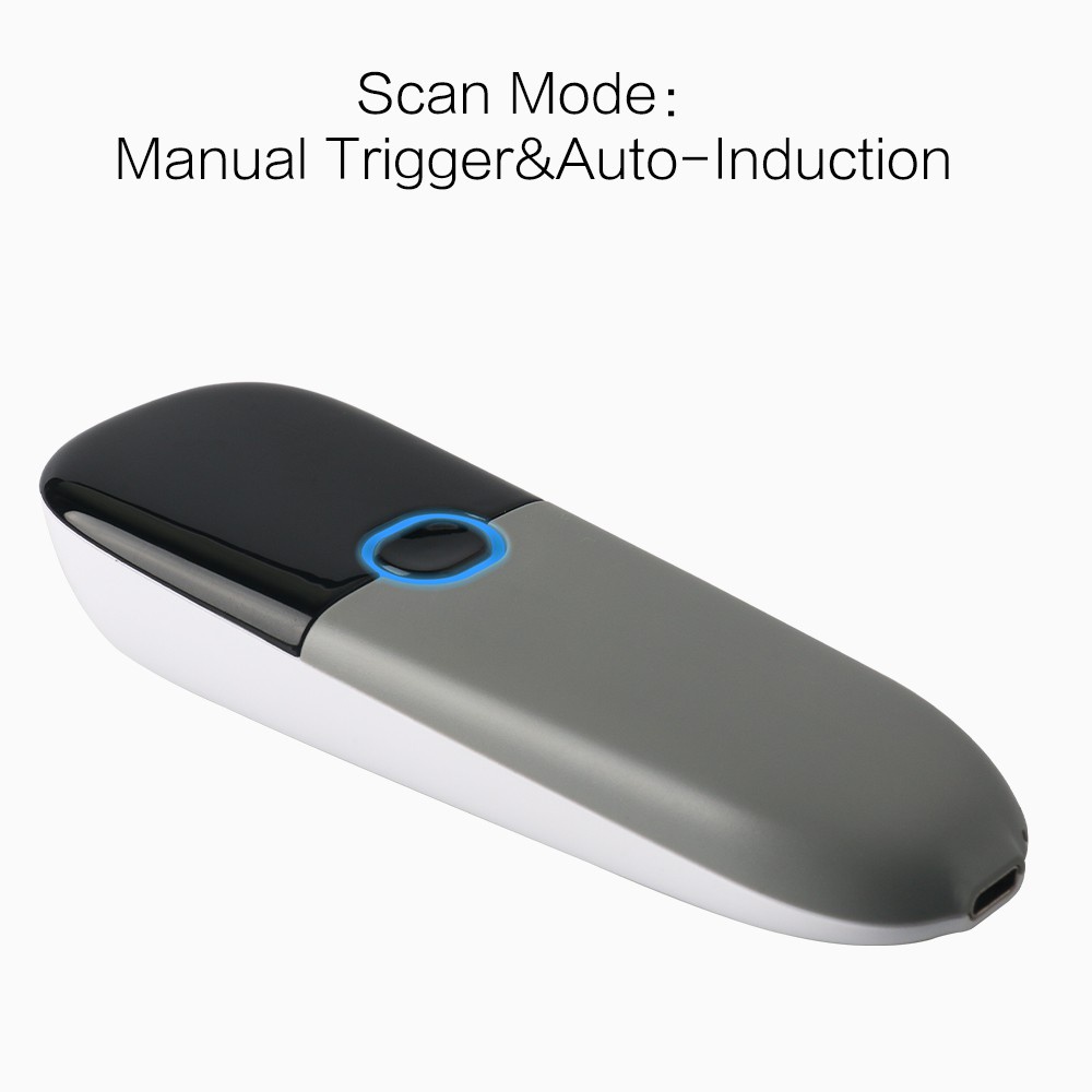Máy quét mã vạch bỏ túi 1D Bluetooth 2.4G cho 1D Android IOS Windows