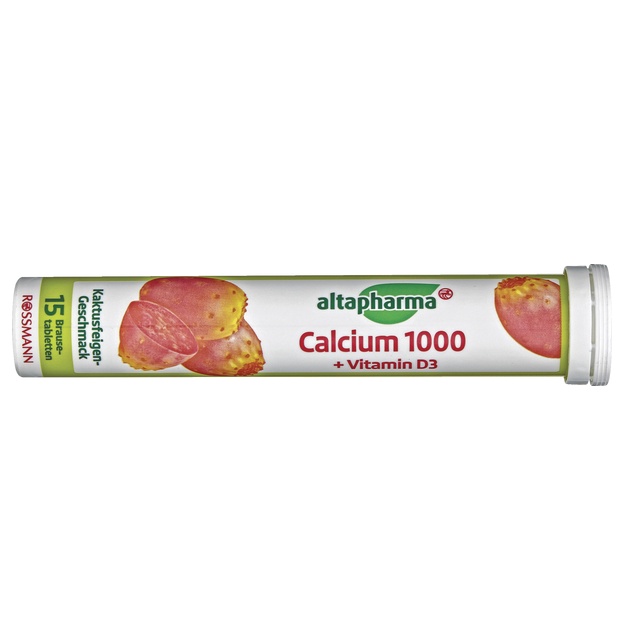 Sủi Altapharma Calcium 1000 D3 ống 15 viên của Đức