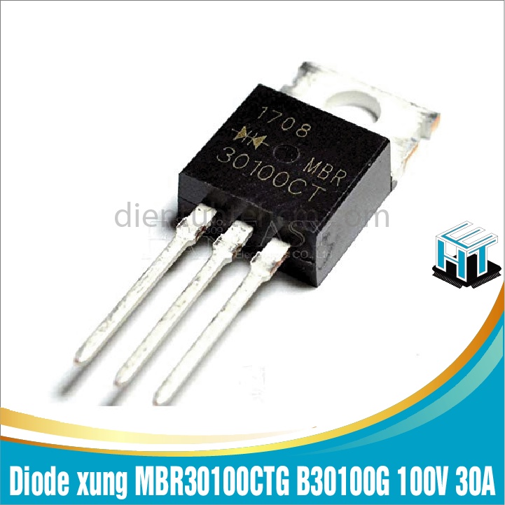 Combo 2 con Diode xung MBR30100CTG B30100G 100V 30A