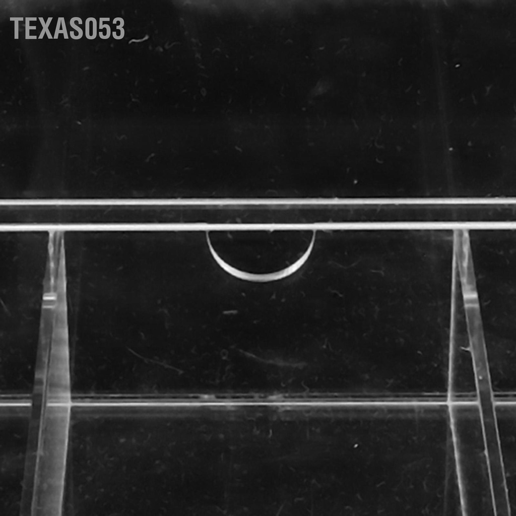 Texas053 Hộp lưu trữ khăn giấy acrylic trong suốt mỹ phẩm mở rộng lông mi với ngăn kéo