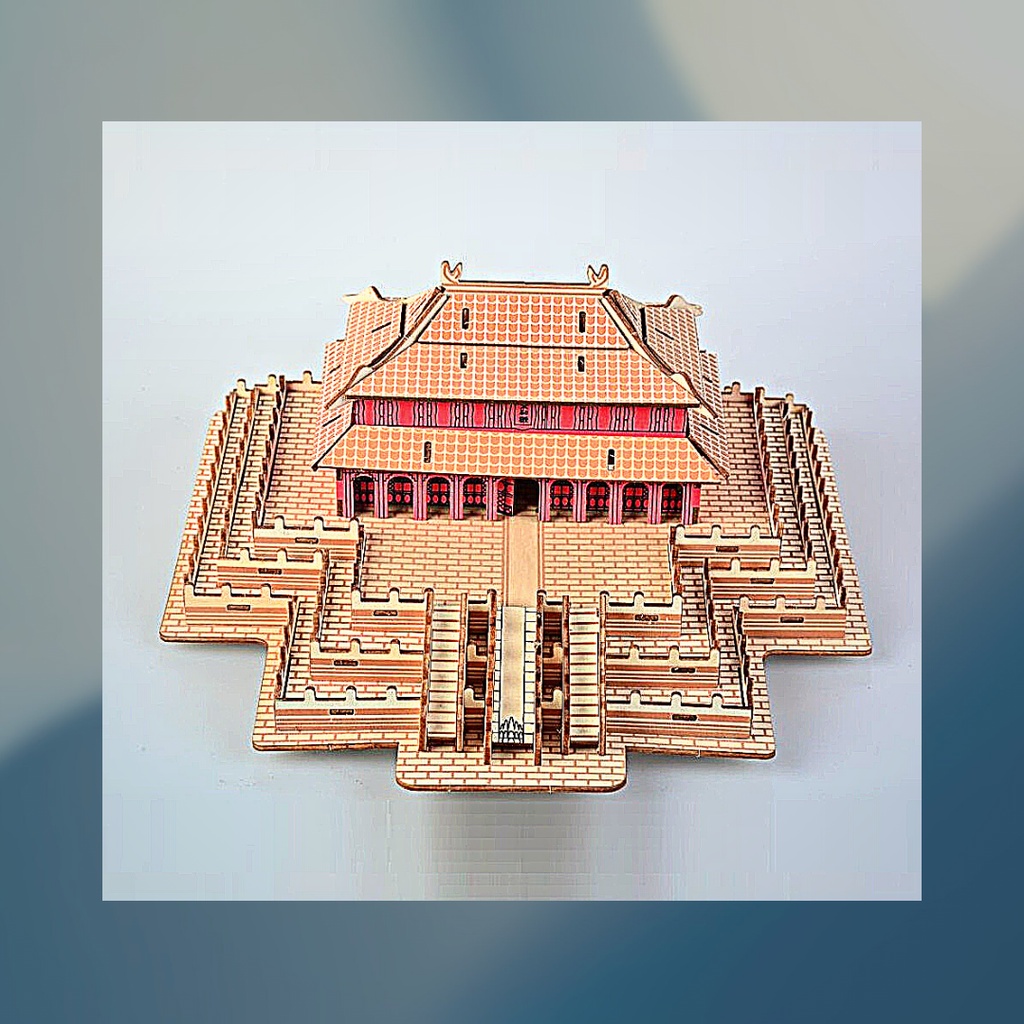 Mô hình gỗ lắp ghép trang trí 3D Tử Cấm Thành