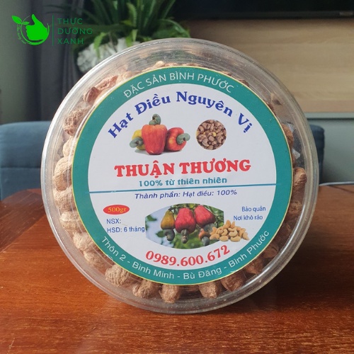 Hạt điều sấy nguyên vị không muối sạch vỏ, đặc sản Bình Phước thơm ngon giòn ngậy - Thực Dưỡng Xanh