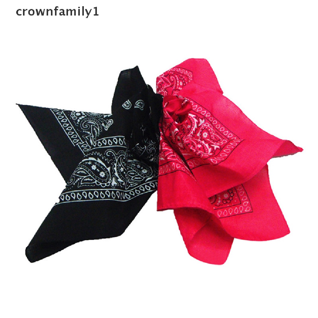 [crownfamily1] Khăn Trùm Đầu Bandana Bằng Cotton Quấn Đầu Mùa Hè Hình Ngôi Sao Paisley Fan Paisley