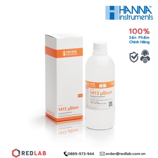 Dung dịch hiệu chuẩn độ dẫn ec hanna hi7031l 1413 µs/cm = 1.41 ms/cm