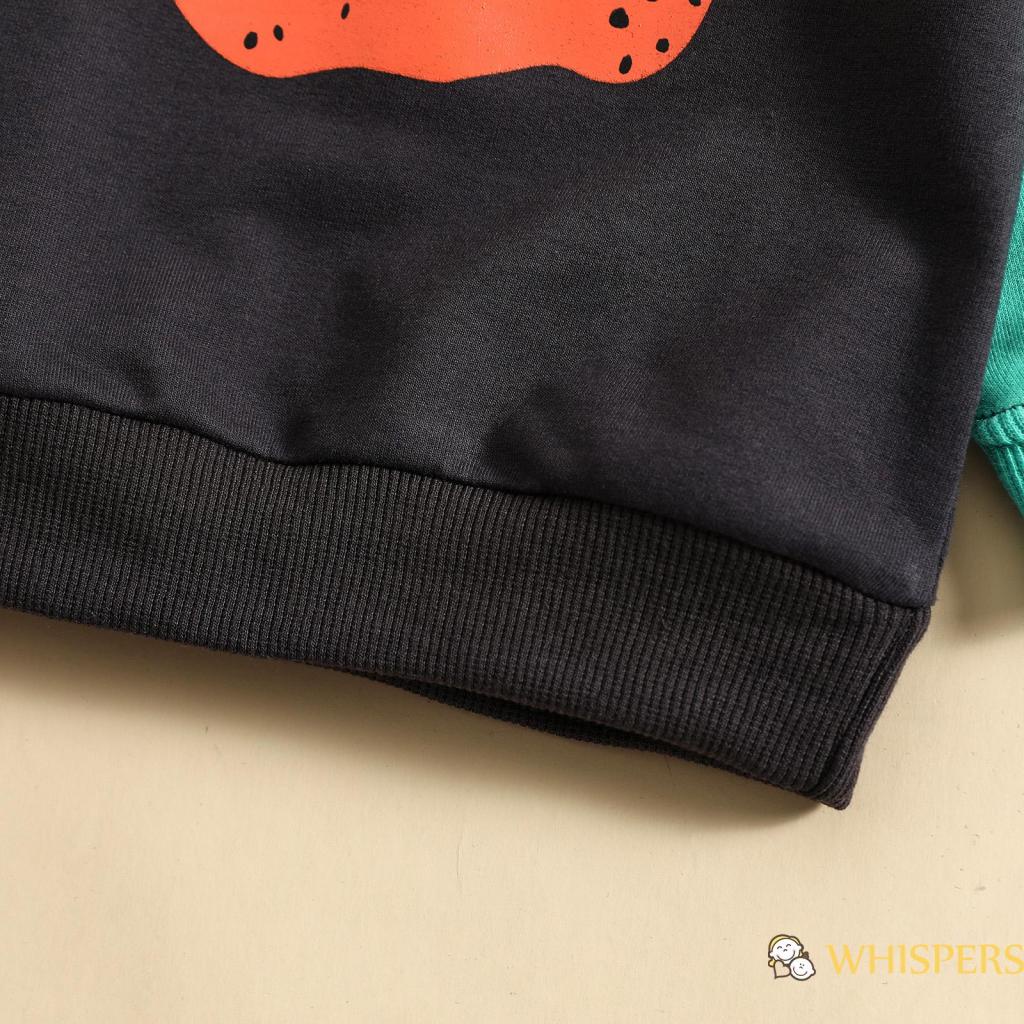 Áo Sweater Dáng Rộng In Họa Tiết Bí Ngô Halloween Màu Sắc Phù Hợp Cho Bé Gái
