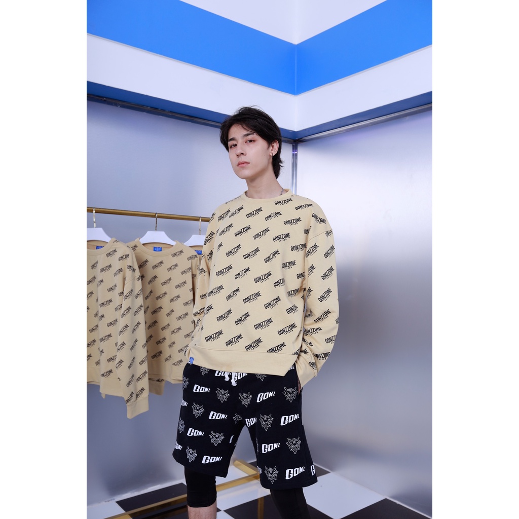 Áo Sweater Form Rộng Mùa Đông Sweater Gozzone - Màu Kem | BigBuy360 - bigbuy360.vn