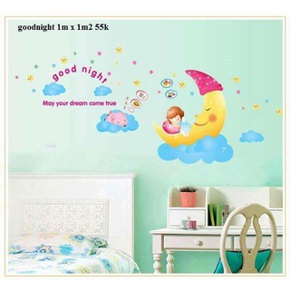 Decal dán tường goodnight AY1907