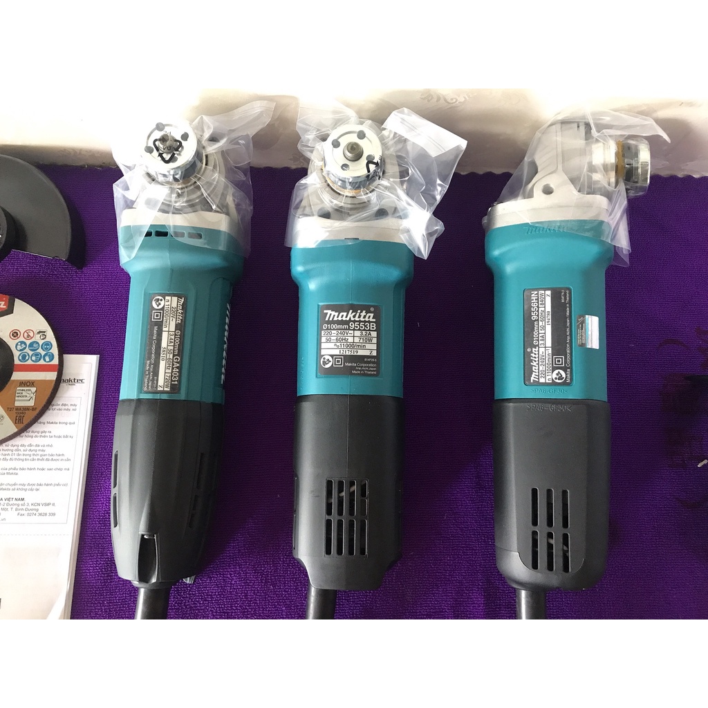 Máy mài góc| Máy cắt cầm tay Makita GA4031 9556HN 9553( Cam kết lõi đồng, kèm lưỡi và phụ kiện)