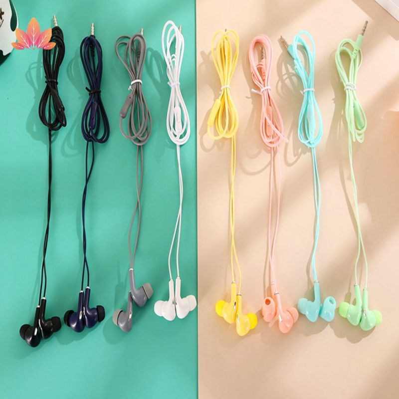 Tai nghe nhét tai U28 màu sắc ngọt ngào có dây phích cắm 3.5mm cho điện thoại di động