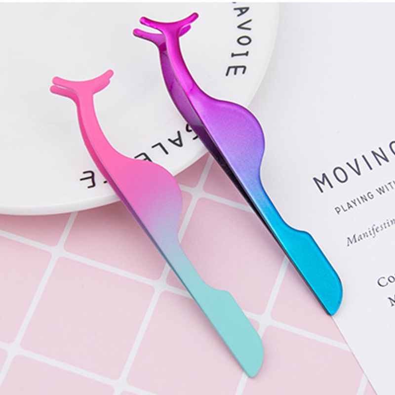 Set 2 Nhíp Gắn Mi Giả Bằng Thép Không Gỉ