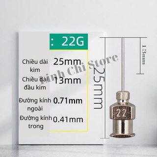 Đầu kim thép bơm keo, mỡ hàn (1 chiếc)