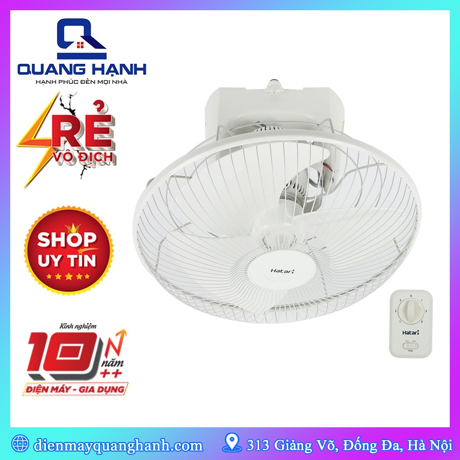 Quạt đảo trần Hatari HE-C18M1 Hộp số [ Hàng chính hãng ]