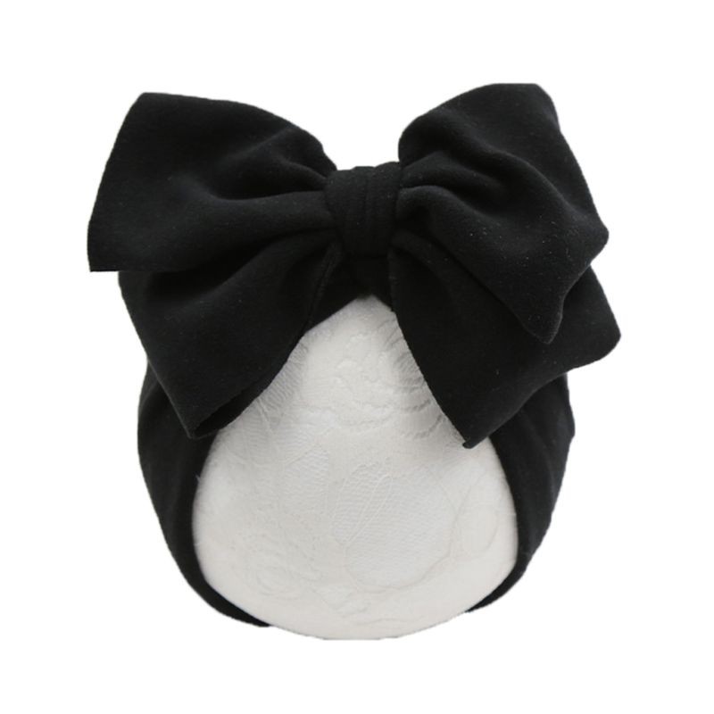 Mũ beanie thắt nơ xinh xắn cho bé gái sơ sinh thích hợp làm đạo cụ chụp hình