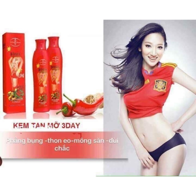 Kem tan mỡ 3day