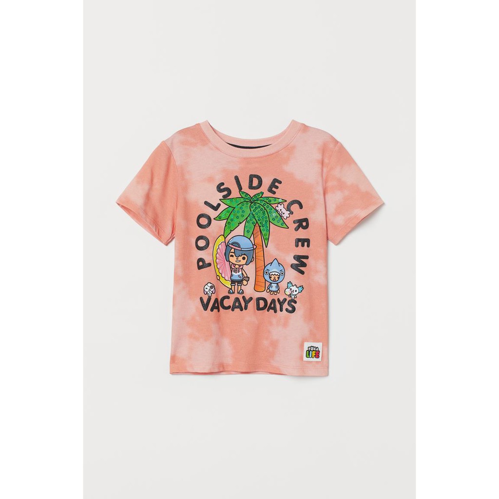 Áo phông cam Toca HM H&M size 3-4, 4-6y_hàng chính hãng Mỹ
