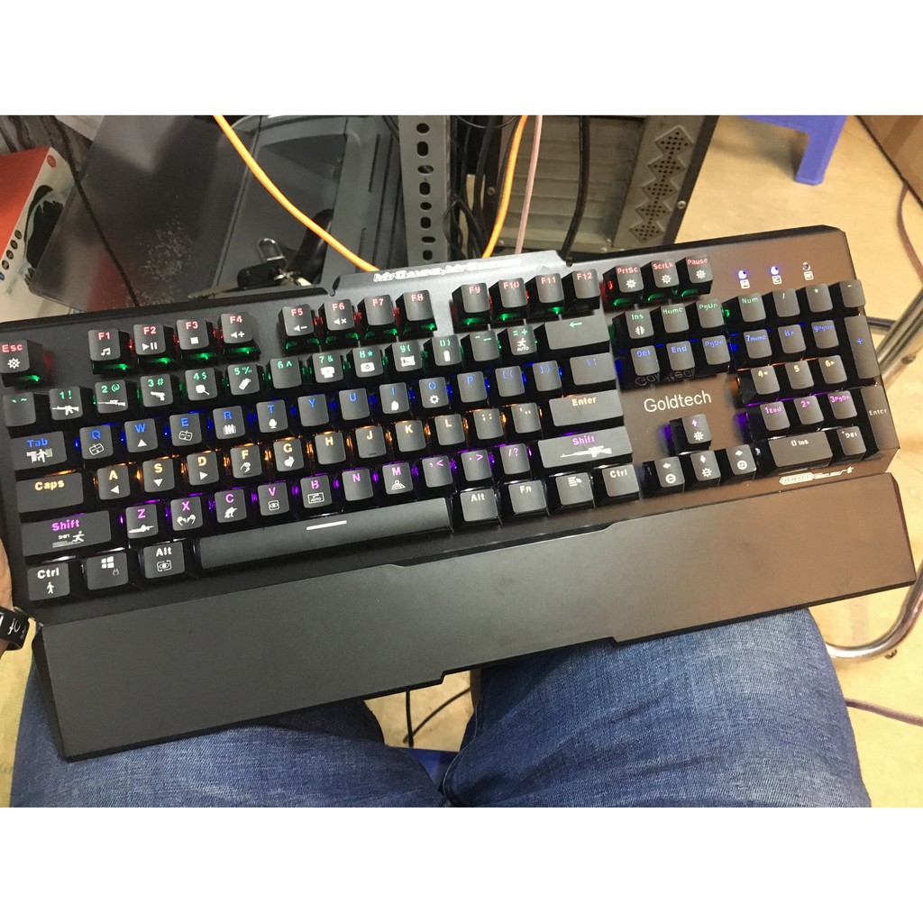 Bàn Phìm Cơ Chuyên Game Led 7 Màu Gold Tech LK-185 - PK Máy Tính | BigBuy360 - bigbuy360.vn