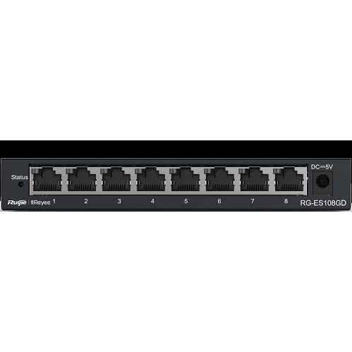 Thiết bị mạng Switch Ruijie Reyee RGES108GD 8Port Gigabit unmanaged Switch