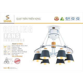 Quạt trần triển vọng sinwa QY005A