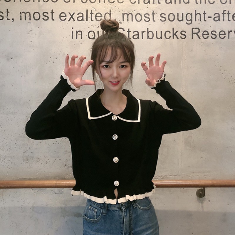 Áo Cardigan dệt kim tay dài thiết kế thanh lịch cho phái nữ