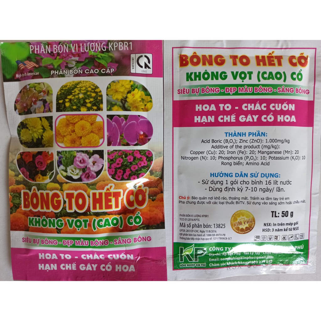 Phân bón BÔNG TO HẾT CỞ
