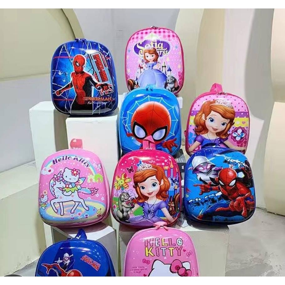 Ba Lô Đi Học Hình Quả Trứng Hoạt Hình Xinh Xắn Dành Cho Bé 2-3 - 4 Tuổi