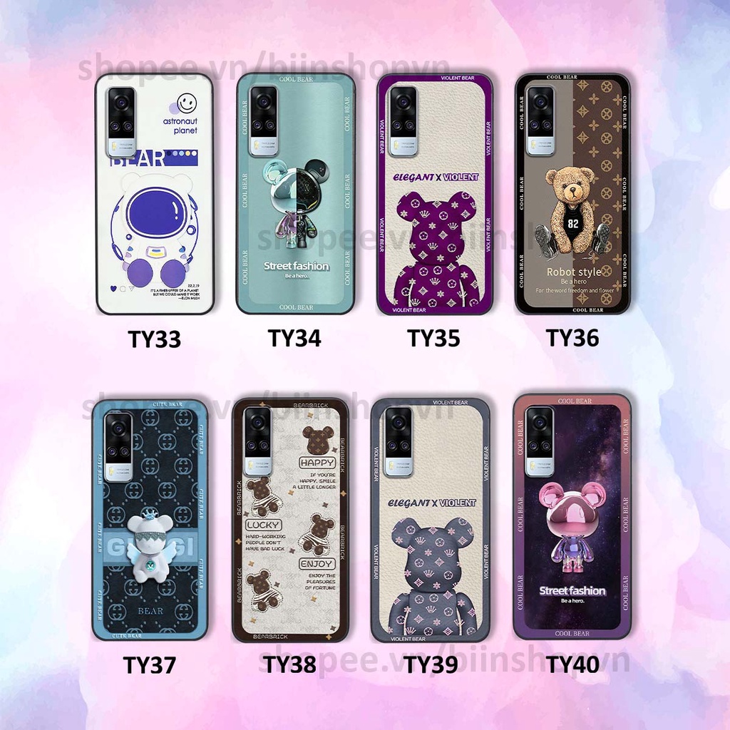 Ốp Vivo Y51 2020 hình gấu bear brick đẹp độc lạ, thời trang, cá tính