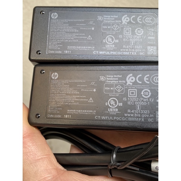 Sạc laptop HP 19.5V-2.31A 45w chân kim xanh zin bóc máy HP