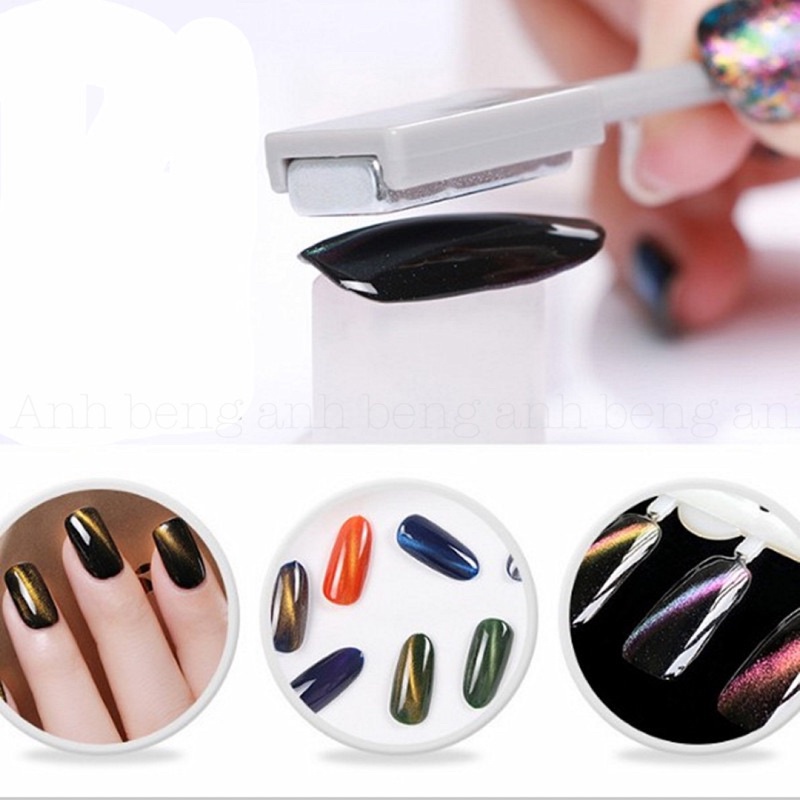 Nam châm 2 đầu hơ sơn gel tạo hình mắt mèo 3D mắt mèo kim cương phụ kiện nail giá rẻ VUA SƠN AS
