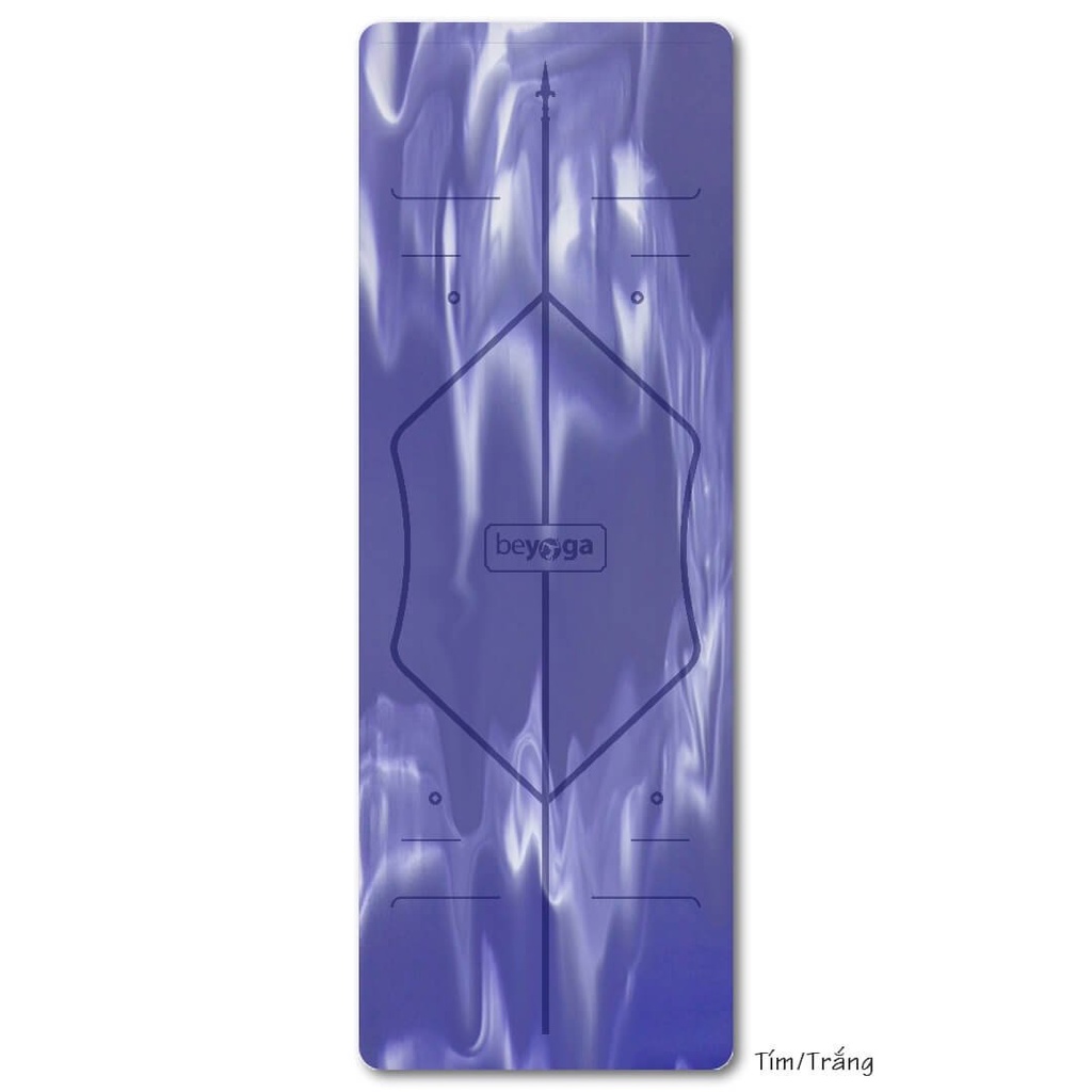 Thảm Yoga Vân Mây Có Định Tuyến, Đẹp Độc Đáo, Cao Su Sinh Thái Phủ PU, Chống Trơn Trượt, Nhập Khẩu Đài Loan, Hãng beYoga