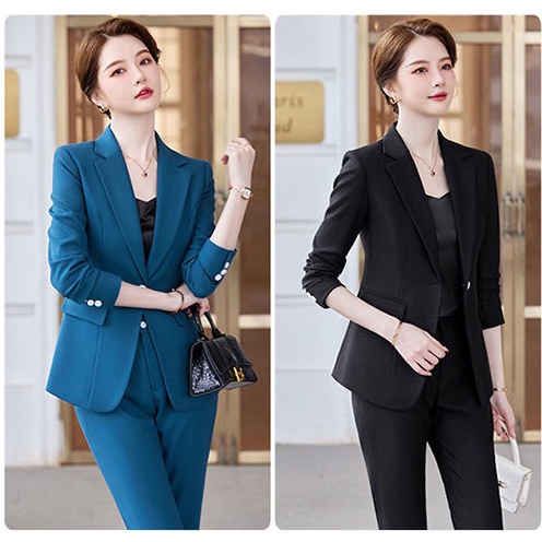 Bộ Vest nữ 1 lớp kiểu dáng Hàn Quốc, chất liệu Mango BLY BV1 thời trang công sở cao cấp Thanh lịch Sang trọng