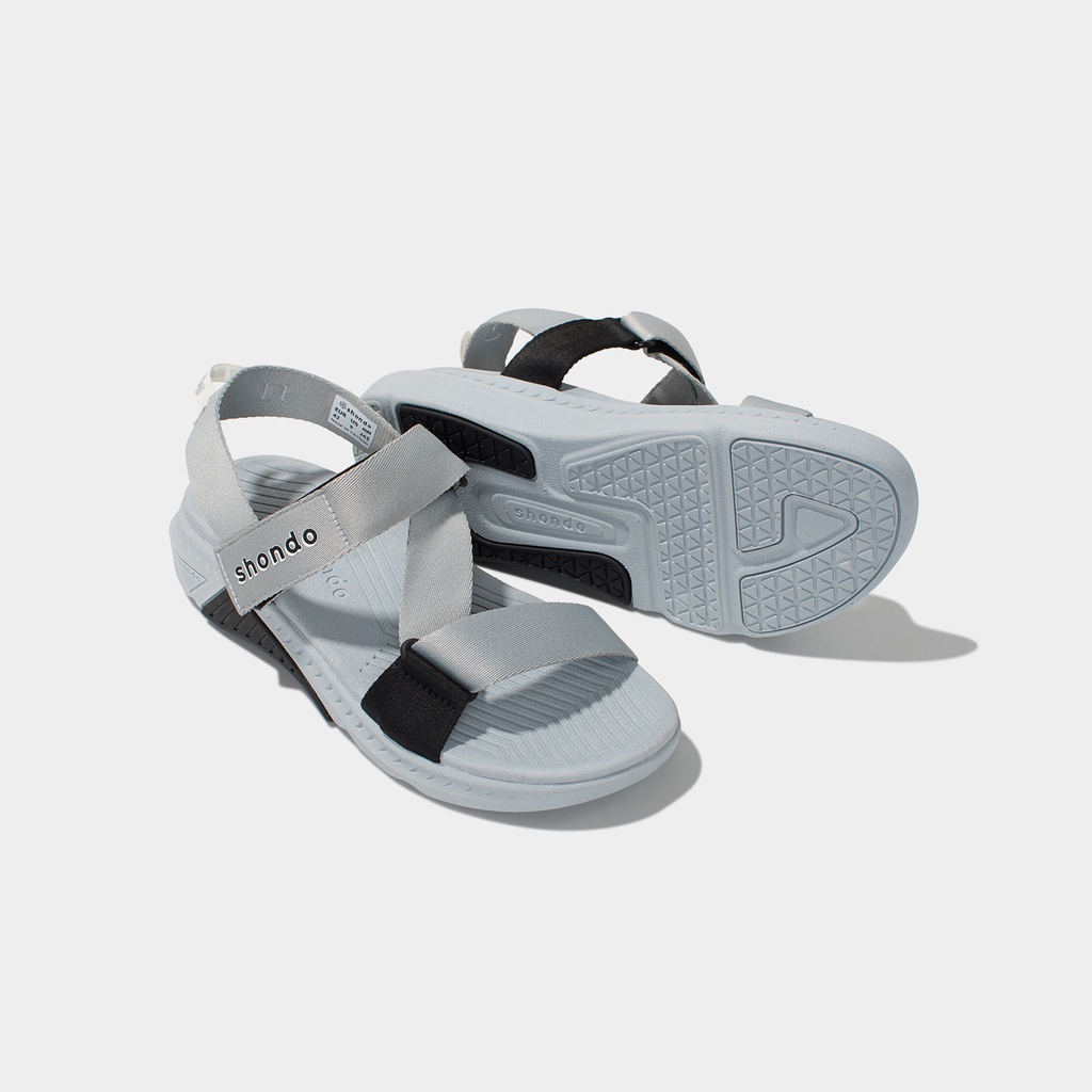 Giày Shondo Sandals F7 racing xám phối đen