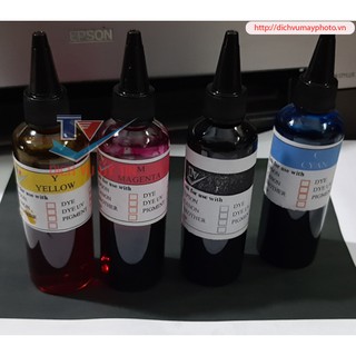 Mực màu 100ml máy in phun màu hp 7612 6500 7110