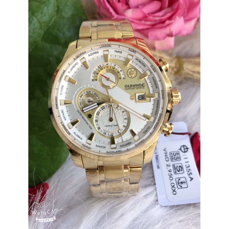 Đồng hồ nam Sunrise chống nước