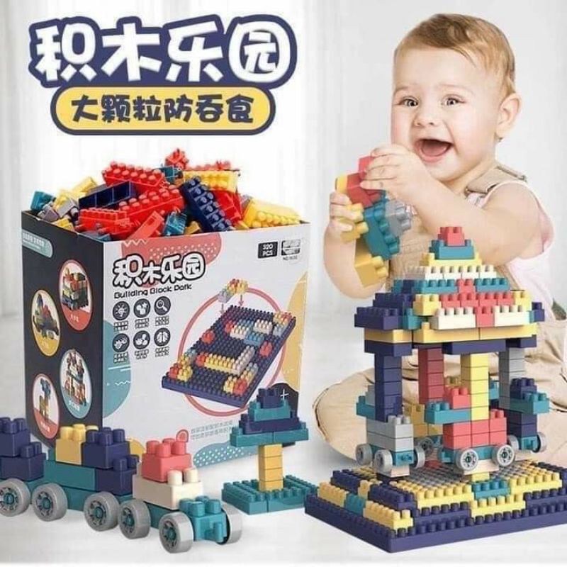 Bộ lego xếp hình 520 chi tiết - Đồ chơi an toàn và kích thích khả năng phát triển cho bé