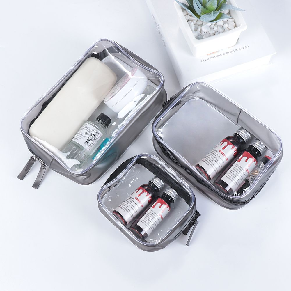 Túi đựng mỹ phẩm bằng PVC trong suốt tùy chọn kích thước chất lượng cao
