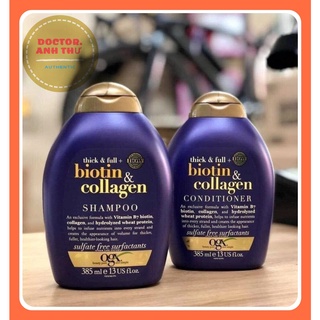 Dầu gội Biotin collagen tím - OGX Thick & full + biotin & collagen 385ml - Anh Thư